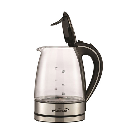 Brentwood Appliances 1.7L glass kettle w/Cool Touch Handle KT1900BK